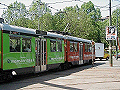 JumboTram 4823 in livrea pubblicitaria  linea 14  Pzza Firenze 13/05/2001 foto 2001 A.Bosetti